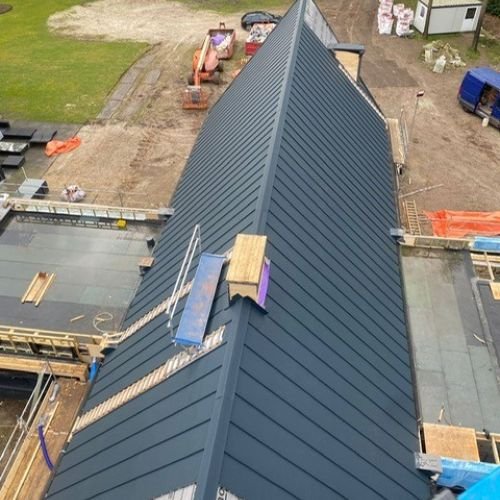 Aluminum felsdak zwart