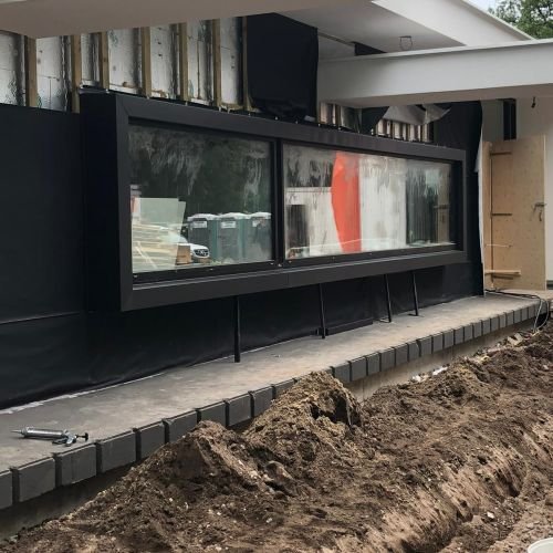 Aluminium raamkozijn zwart